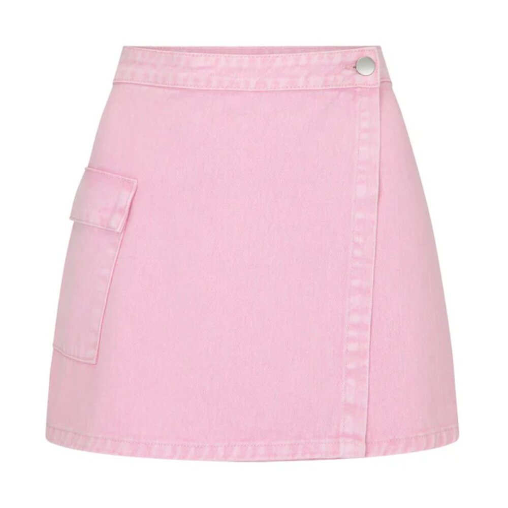 Araminta James Peony Merci Denim Acid wash Skirt NWT